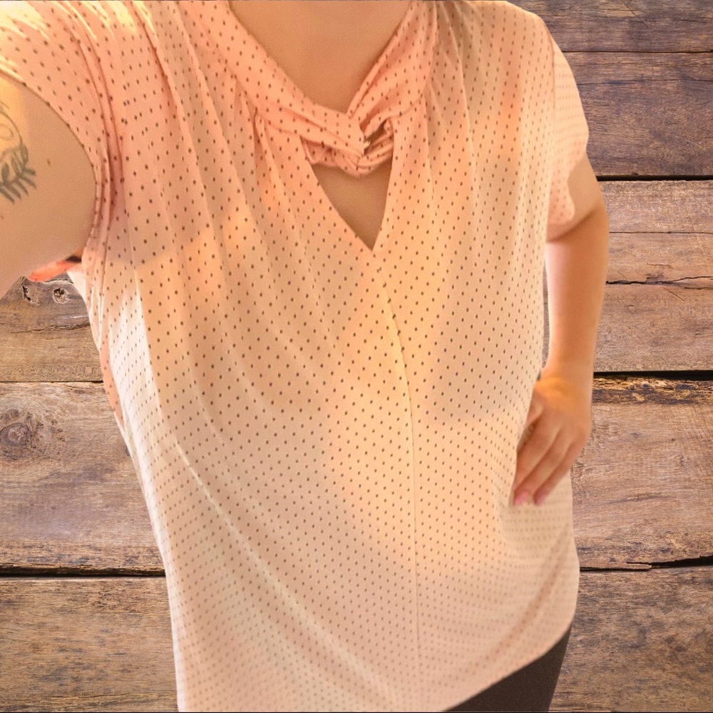 Grace & Lace pink blouse, Size XL
